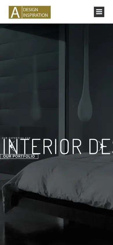 A Design Inspiration website on mobile